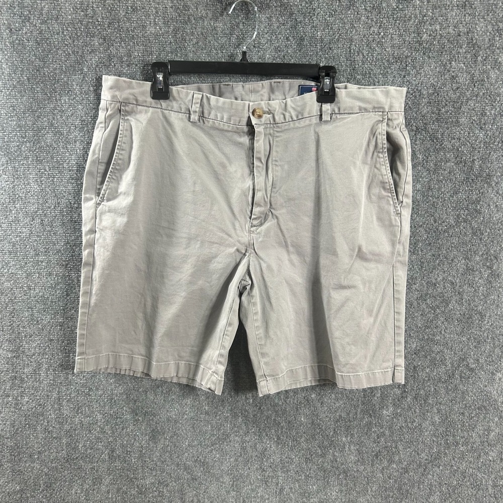 Vineyard Vines Breaker Shorts Men 40 Gray Khaki Chino Golf Beach Outdoor